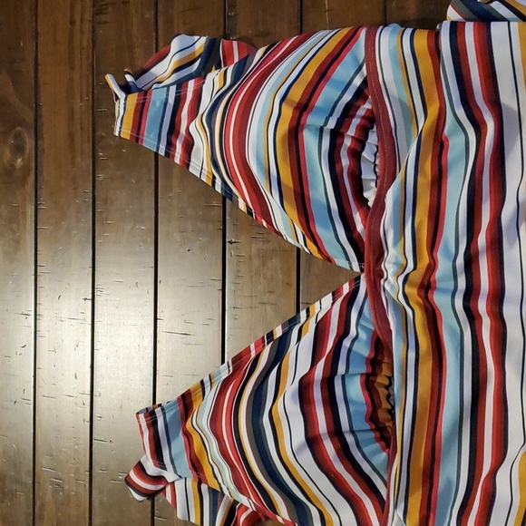 Anne Cole Multi-Colored One Piece Swimsuit Adjustable Straps Size 22W - Picture 2 of 7